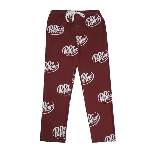 Dr Pepper Soda Logo All-Over Print Men's Sleep Pajama Pants
