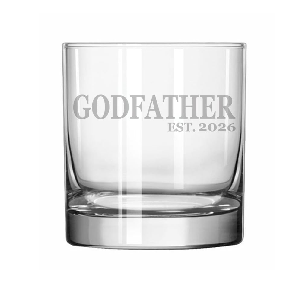 MIP Brand Rocks Whiskey Old Fashioned Glass Godfather Est 2026