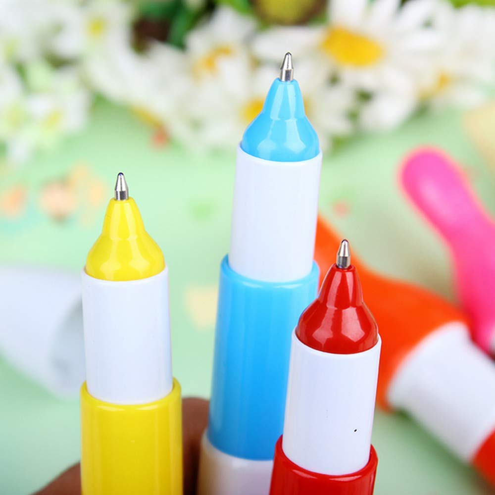30pcs Bowling Ballpoint Pen Cute Cartoon Retractable Ball Pen (Random Color)