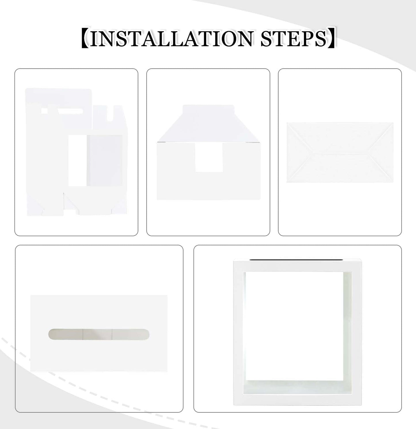 SietDESEO White Card Box for Party with Clear Window Large Gift Card Box Holder for Wedding Reception Birthday Graduation Baby Shower Raffle Ticket Box