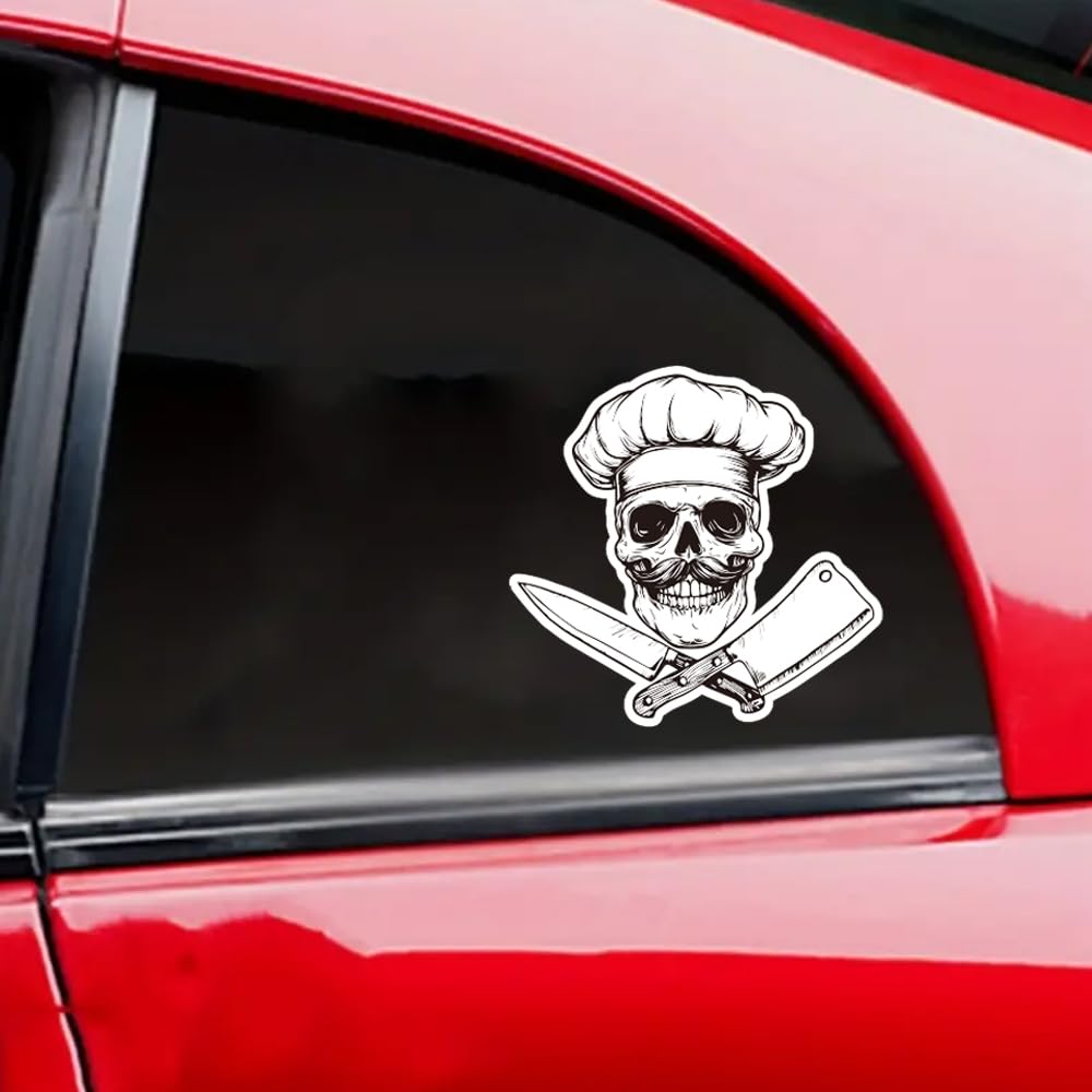 Funny Chef Stickers Pack | Waterproof Vinyl Decals for Water Bottles, Laptops,Car,Auto,Window | Ideal Chef Gifts Culinary School Supplies | Decorative Decals for Culinary Enthusiasts