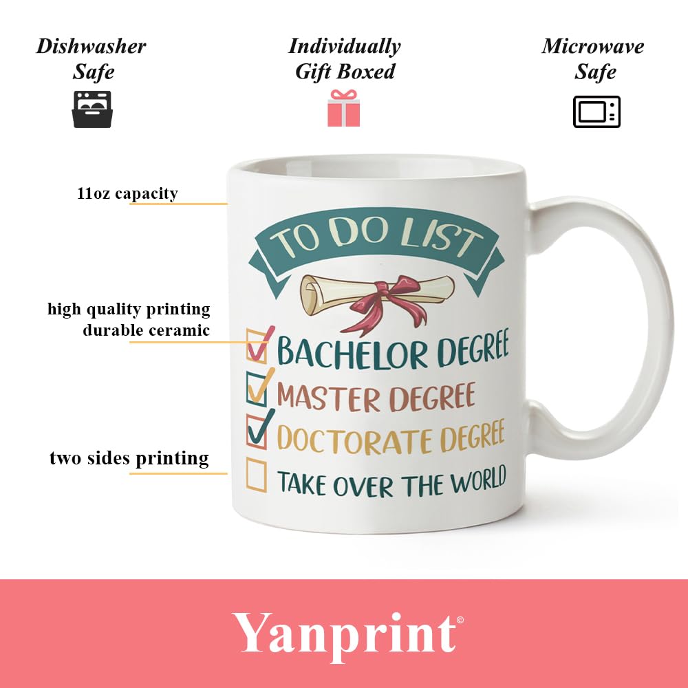 PhD Mug, Doctor Graduation Gifts, Doctorate Degree New Phd Tea Cup 11OZ