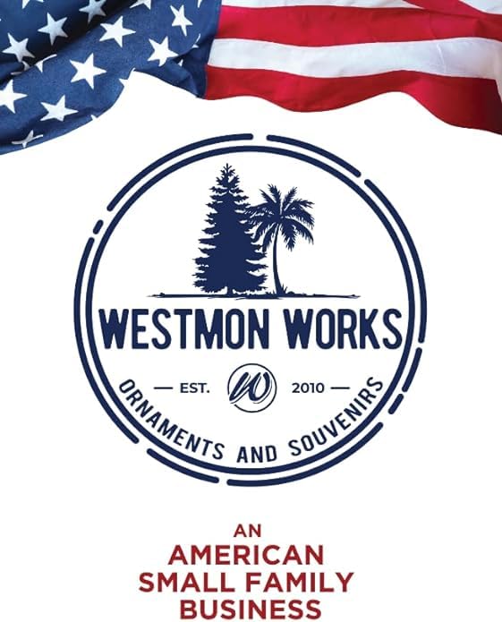 Westmon Works Florida Keychain Sunshine State Shape License Plate and Sunglasses Charms Metal Key Chain Ring Souvenir