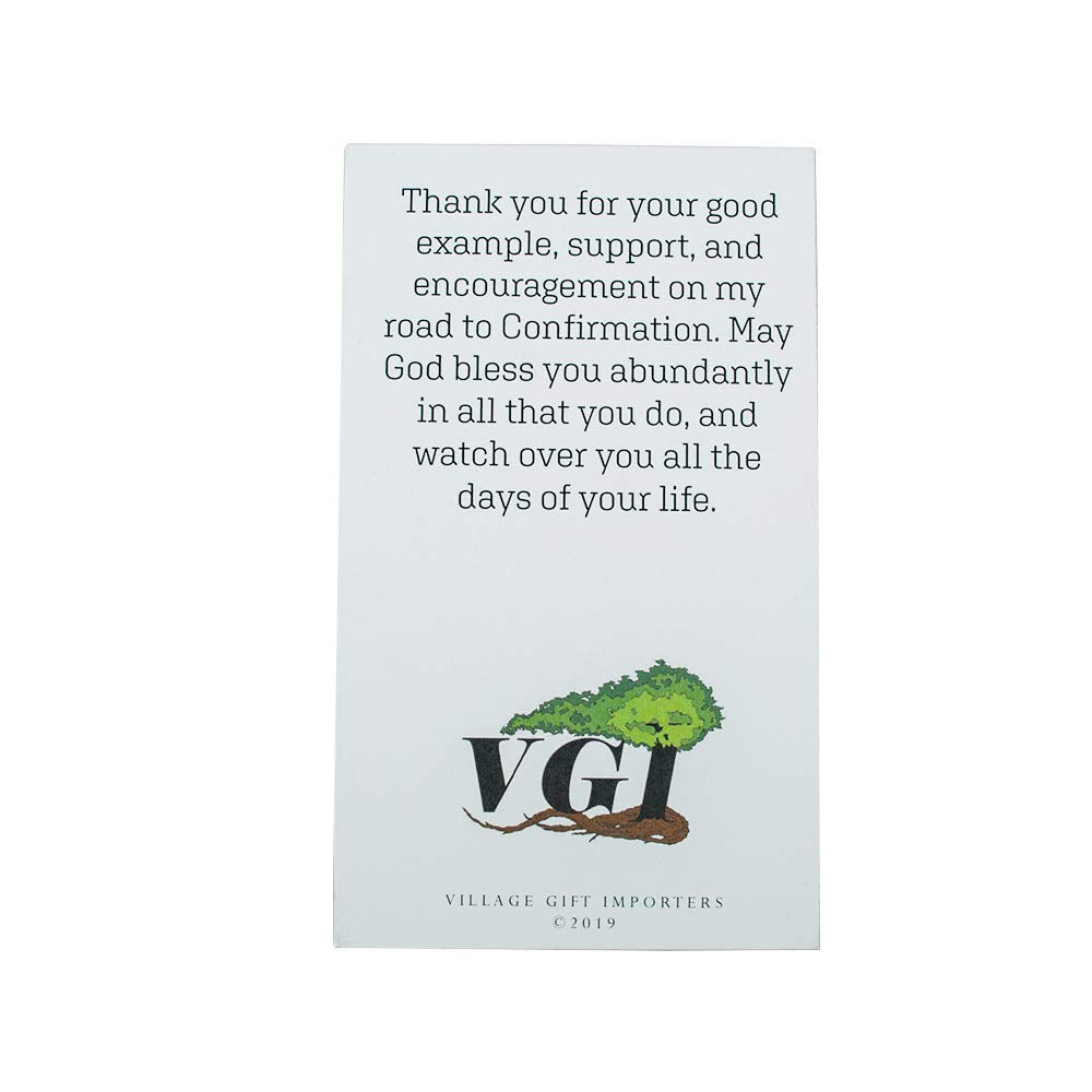 Confirmation Prayer Card and Cross Pin | Great Gift | Catholic Jewelry