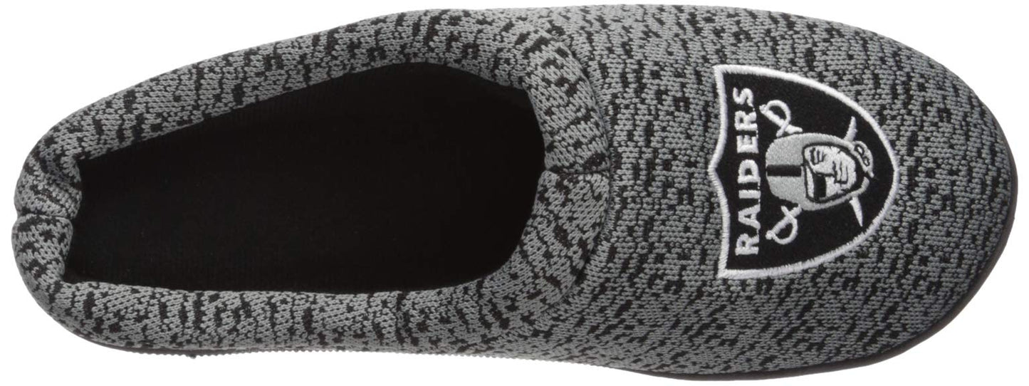 FOCO NFL mens Poly Knit Cup Sole Slipper