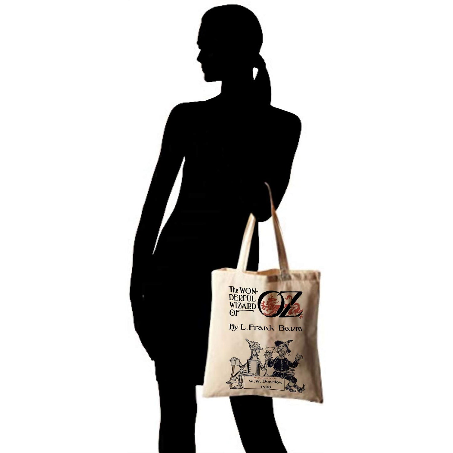 Universal Zone Literary tote bag. Handbag with book design. Book Bag. Library bag. Market bag