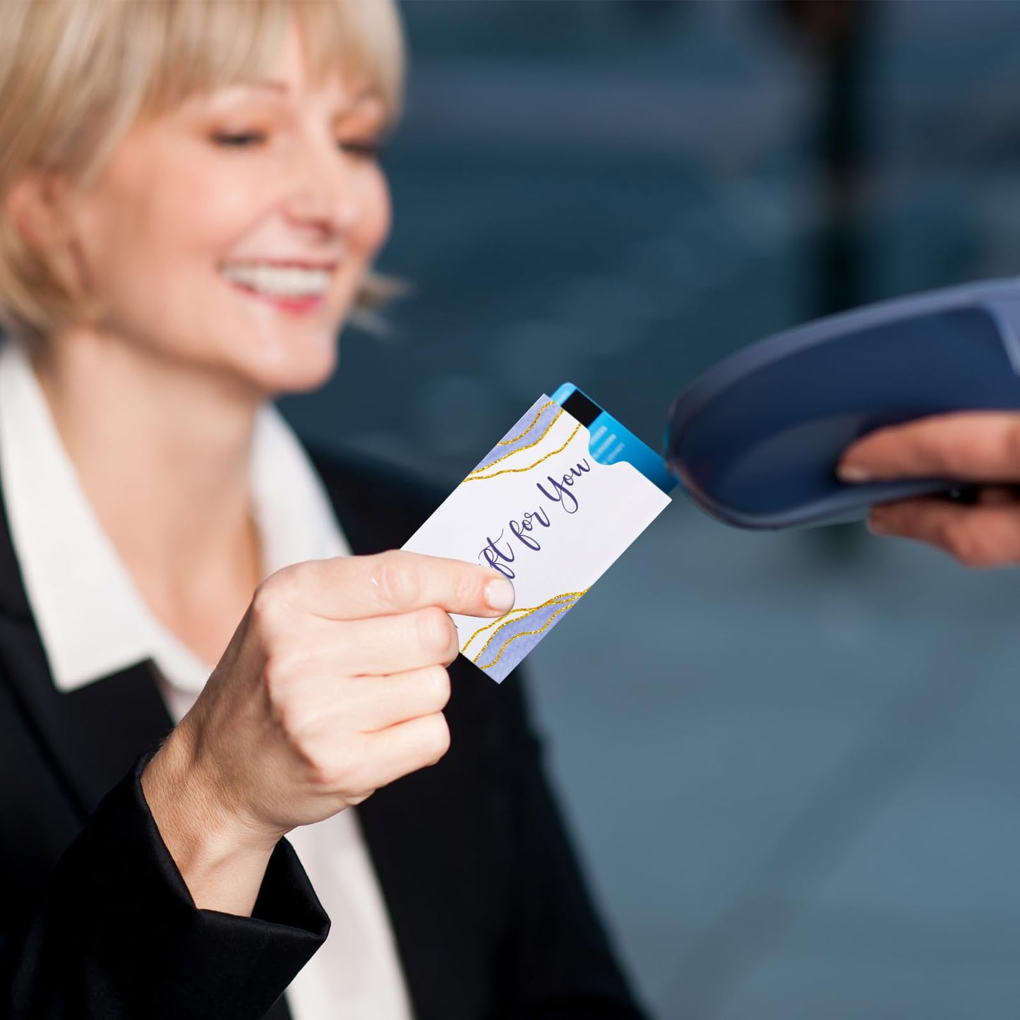 300 Pack Card Sleeves Credit Card Protector Hotel Key Card Holders Mini Business Card Envelopes