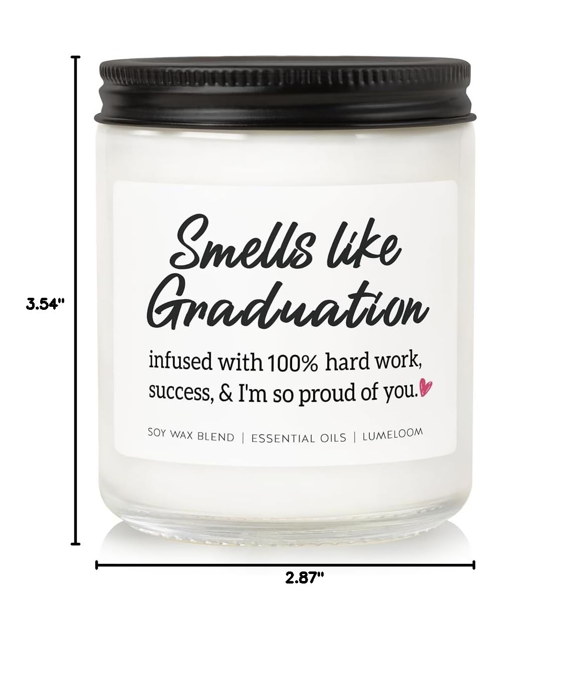 LUMELOOM Graduation Gifts for Her, Him, 9oz Aromatherapy Lavender Scented Soy Wax Candle, 2026 College, Master Degree, PhD, High School, Nurse Graduation Gifts, Funny Grad Candle for Women, Men