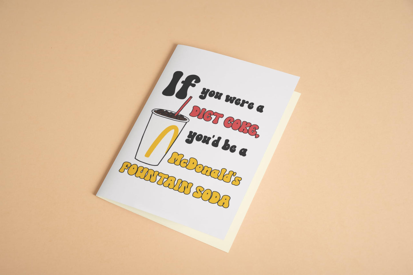 Diet Coke Gifts -Birthday Mother's Day Card - Funny Gift For Diet Coke Lover Family Friend