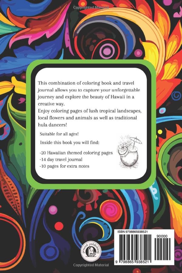 My Trip to Hawaii: Coloring Book and Travel Journal