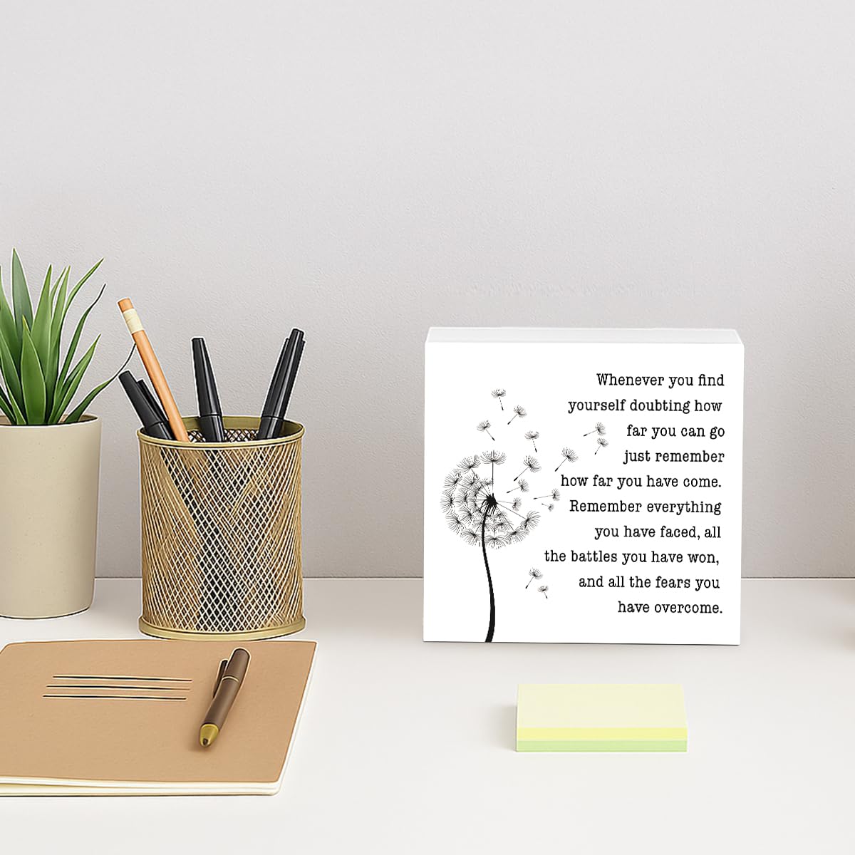 Inspirational Quote Wooden Box Sign, Inspirational Quotes Gifts, Whenever You Find Yourself... Wood Plaques Desk Décor, Motivational Box Wood Sign, Graduation Decor Gift, Therapist Gifts