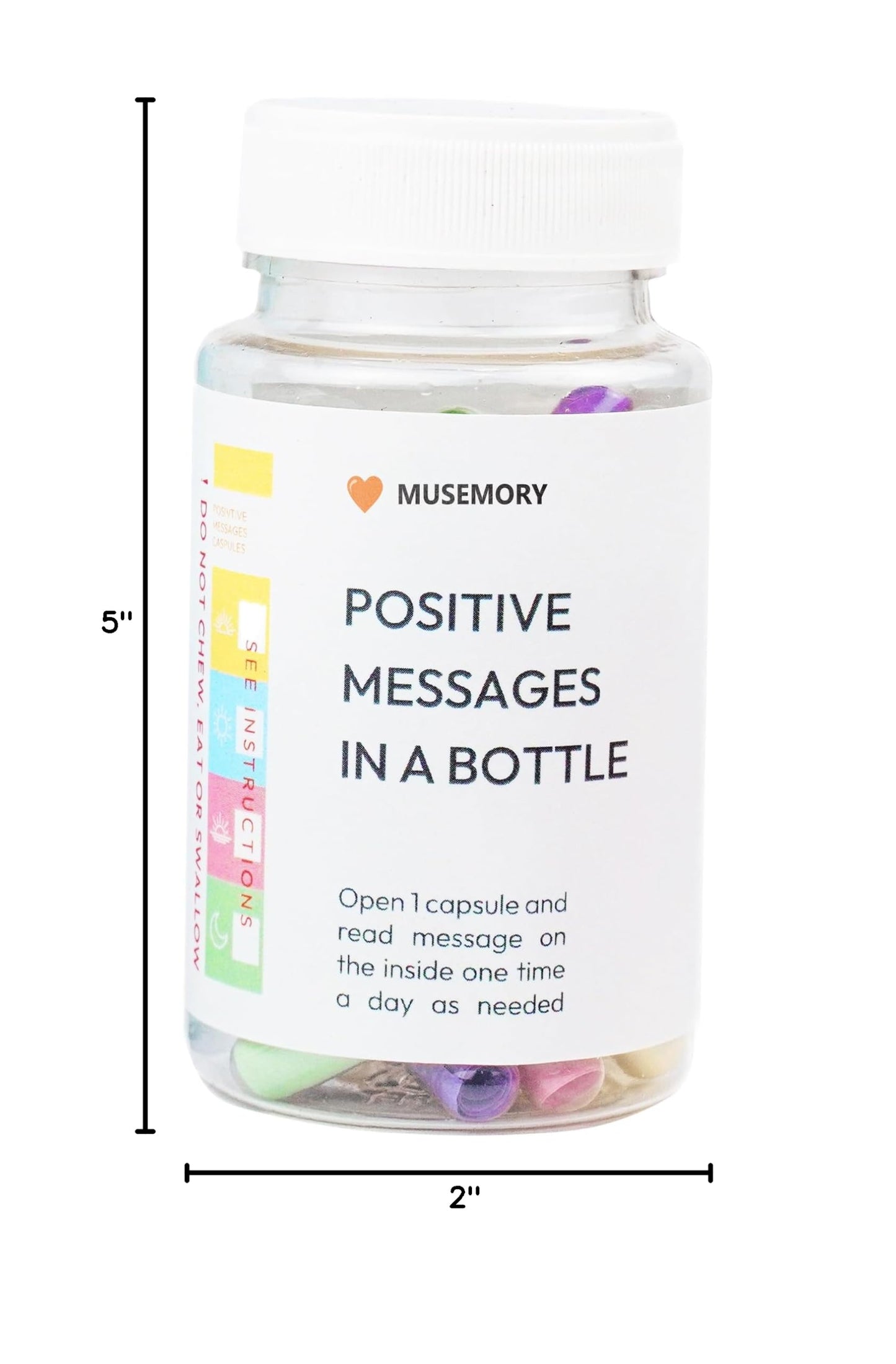 50 Positive Messages in Bottle,Anxiety Relief Items, Stress Relief, Self Care Kit for Mediation,Positive Affirmation Gifts for Women, Self Care Kit for Mediation, Unique Health and Wellness Gifts