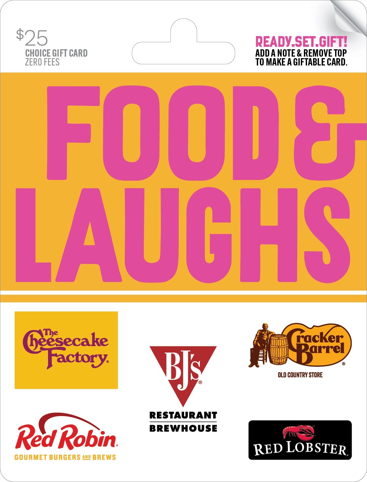 One4all Food & Laughs Physical Gift Card - $25