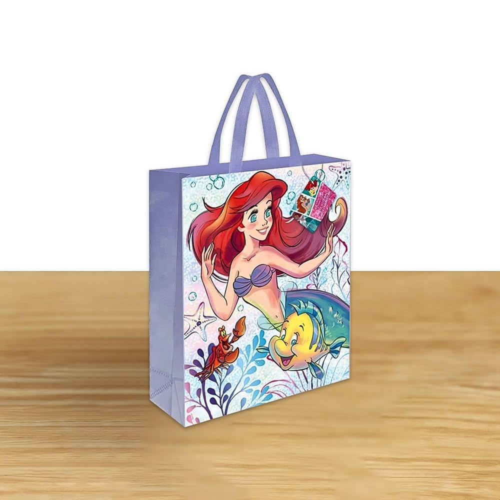 Disney The Little Mermaid Tote Bag (33cm x 27cm) - Vibrant Multicolor & Unique Design - Perfect for Kids & Fans on-the-go Adventure - 1 Pc