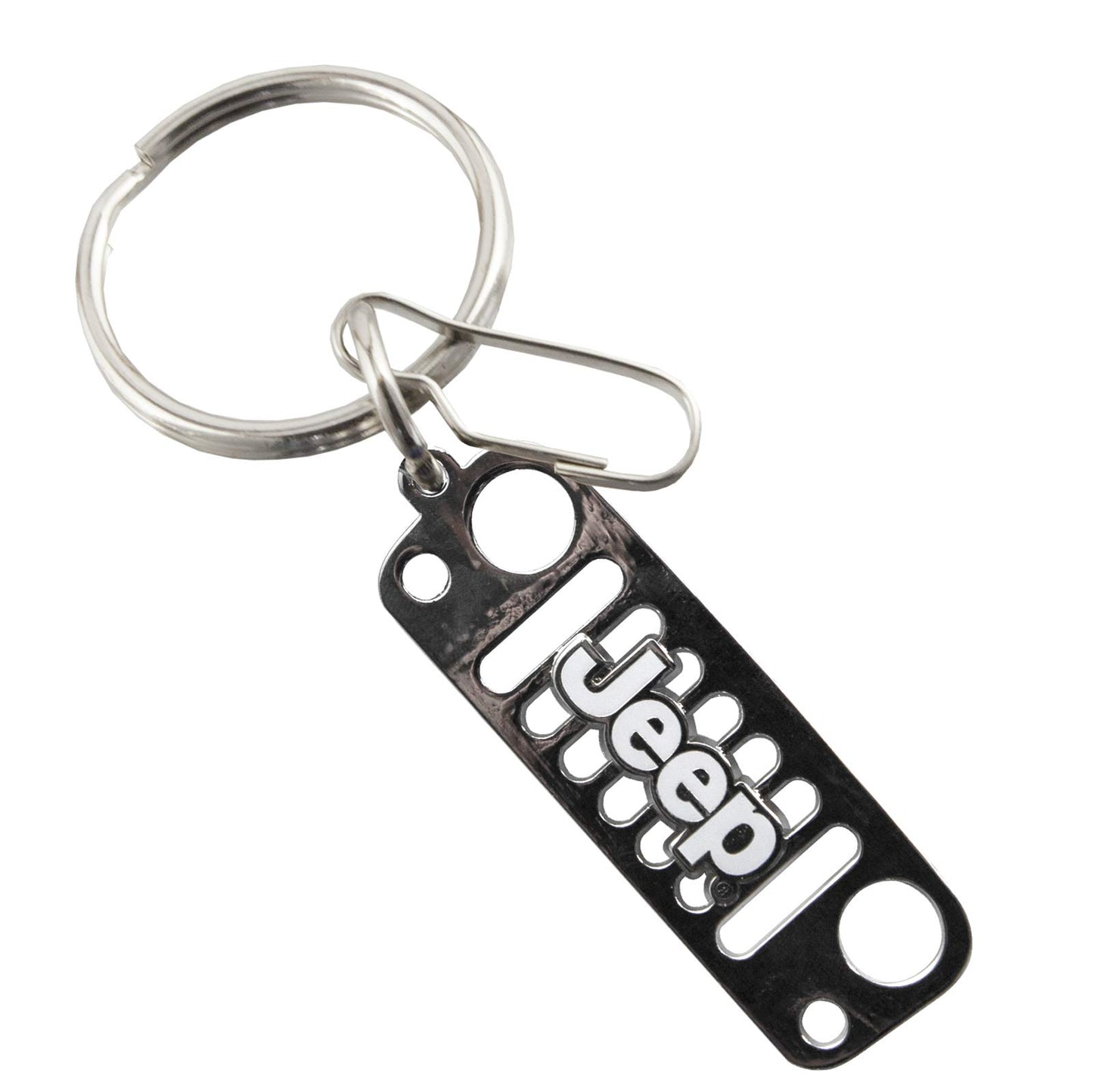 PLASTICOLOR JEEP GRILLE METALLIC KEY CHAIN
