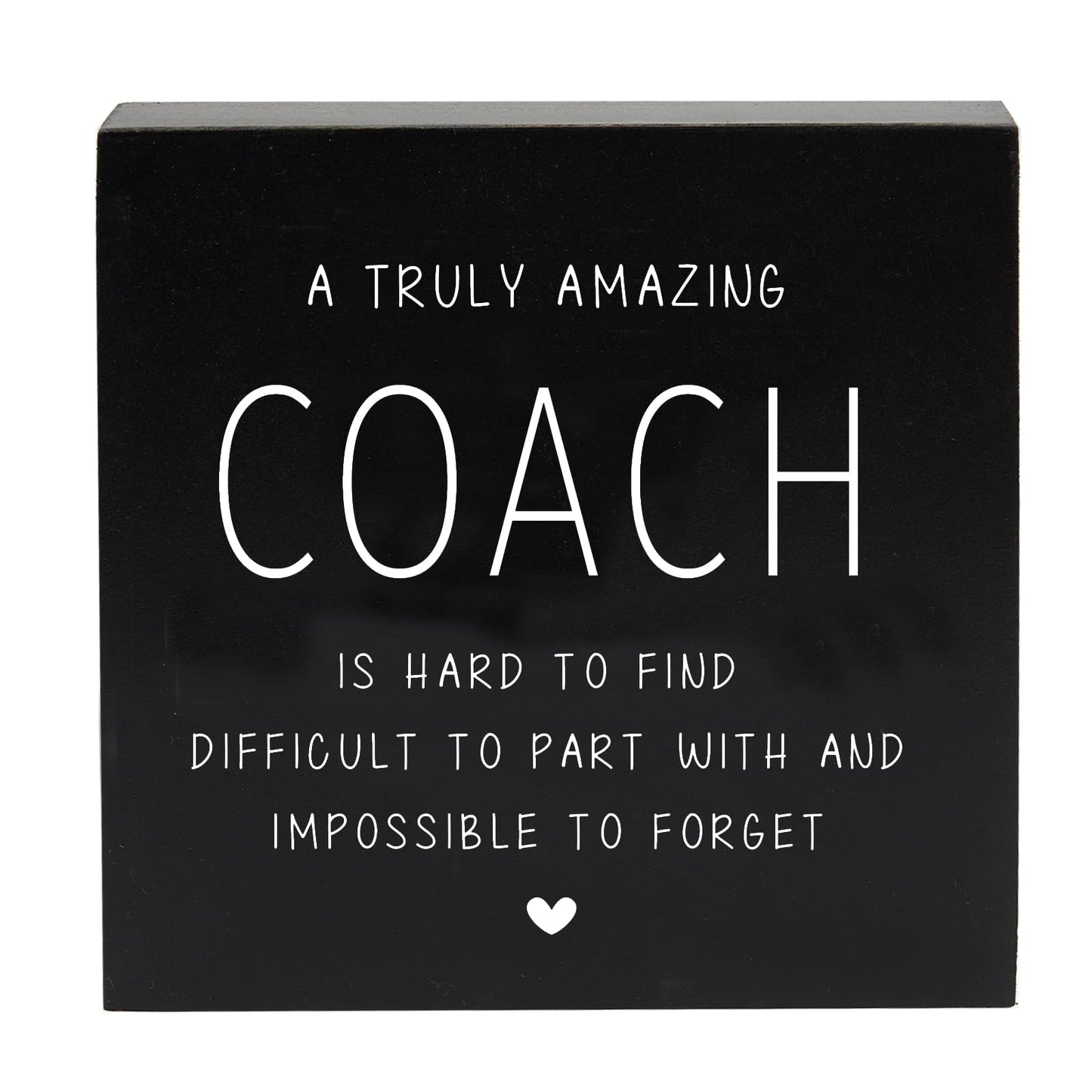 Coach Gifts Wooden Box Sign, Coach Going Away Gift for Men Women, Appreciation Gifts for Best Coach Baseball Gymnastics Track Softball Desk Table Decor, Appreciation Gift Thank You Gifts