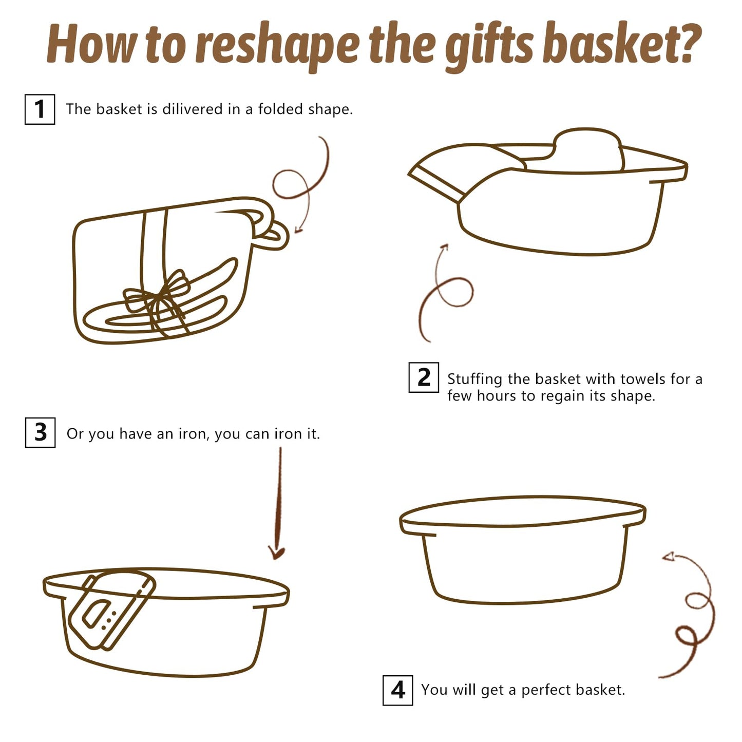 OIAHOMY Small Woven Basket with Gift Bags, Ribbons & DIY Label Card, Baskets for Gifts Empty, Small Rope Basket 12 * 8 * 5IN, Cute Decorative baskets with Handles for Baby Pets, Toys, Black