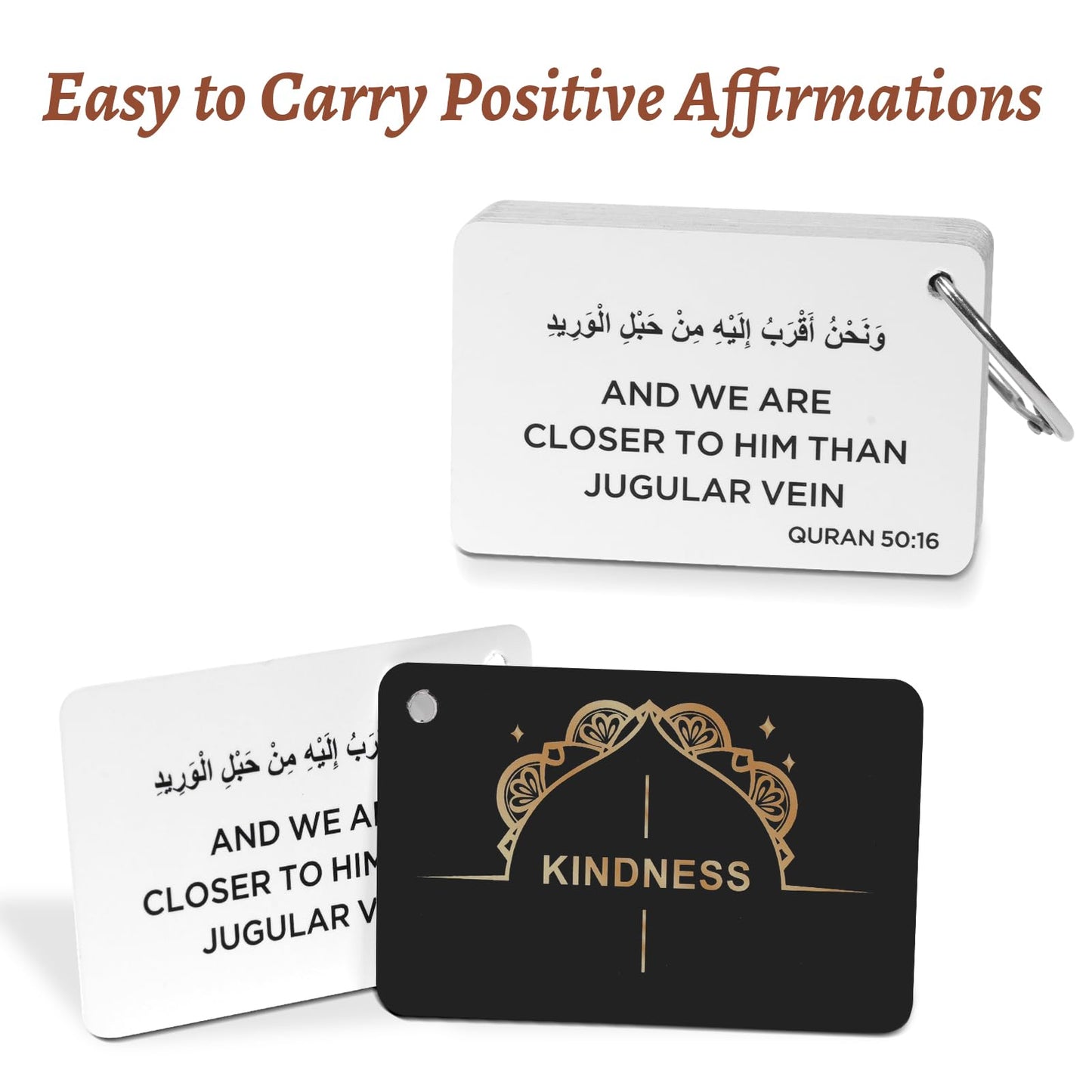Ramadan Gifts, Islamic Decor 30 Daily Reminders Cards with Quranic Verses, Muslim Islamic Gifts for Men Women, Ramadan Decorations for Home, Eid Gift (quranic)