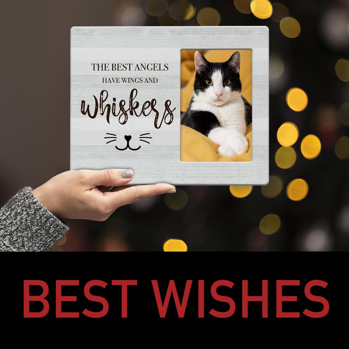 IAXIC Cat Memorial Gifts, Cat Memorial Frame To Honor And Remember Cat Iovers, Grief Gifts for Women Remembrance Decorations for Wall Desk Tabletop