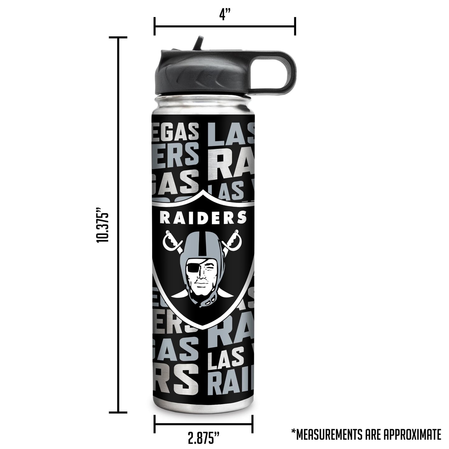 Rico Industries NFL Football Stainless Steel Tumbler with Lid - Great For Coffee, Tea, Water or Cocktails