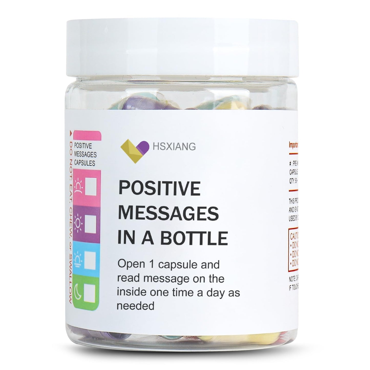 Positive Affirmations Messages in a Bottle(5oz), Gifts For Women And Men.Motivational Gift,Valentines Day Gifts for Her, Unique Gift.