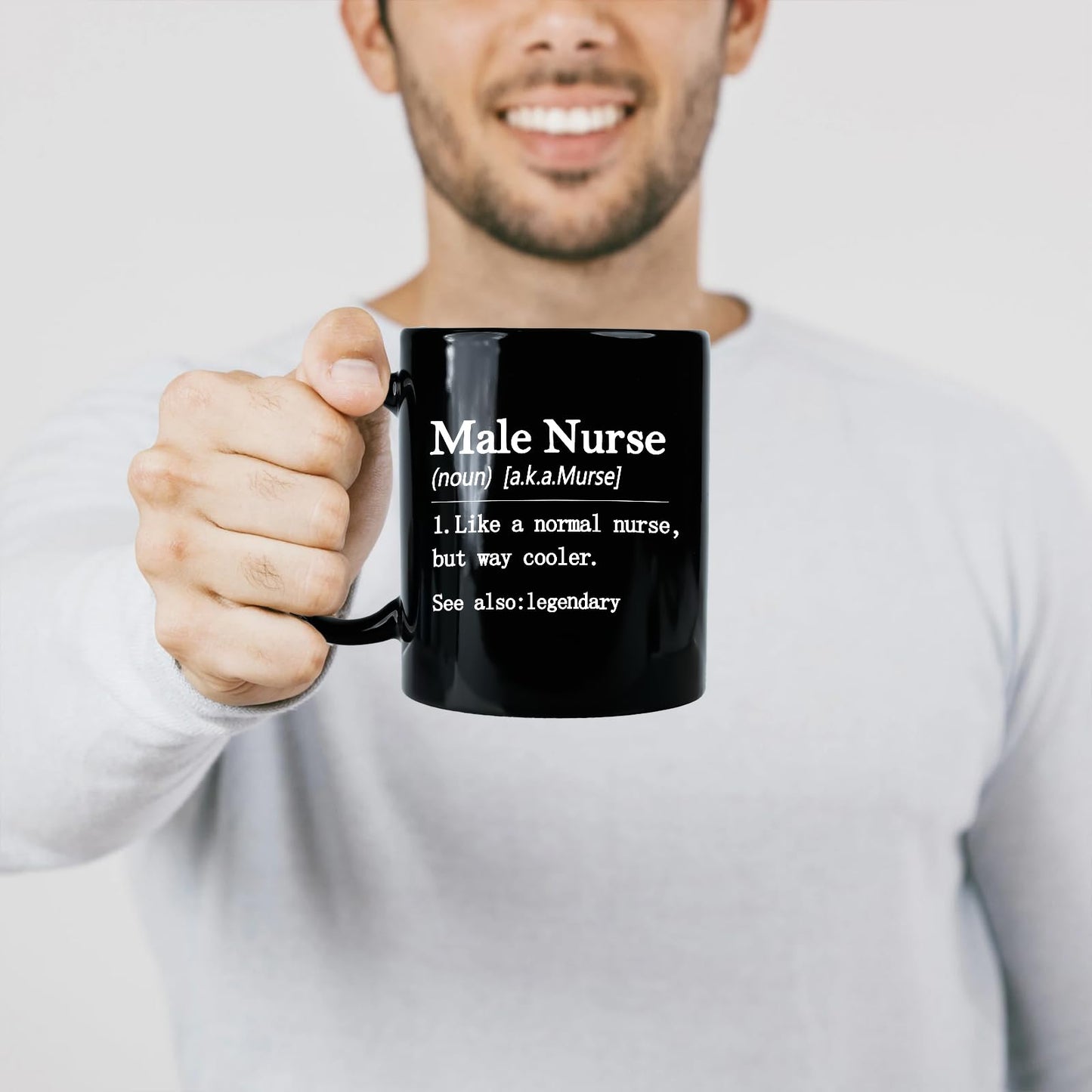 Nurses Gifts for Men Male, Like A Normal Nurse But Way Cooler Coffee Mug, Nurse Practitioner Nursing Student Nurses Week Gifts for Practitioner Graduate, 11 Oz
