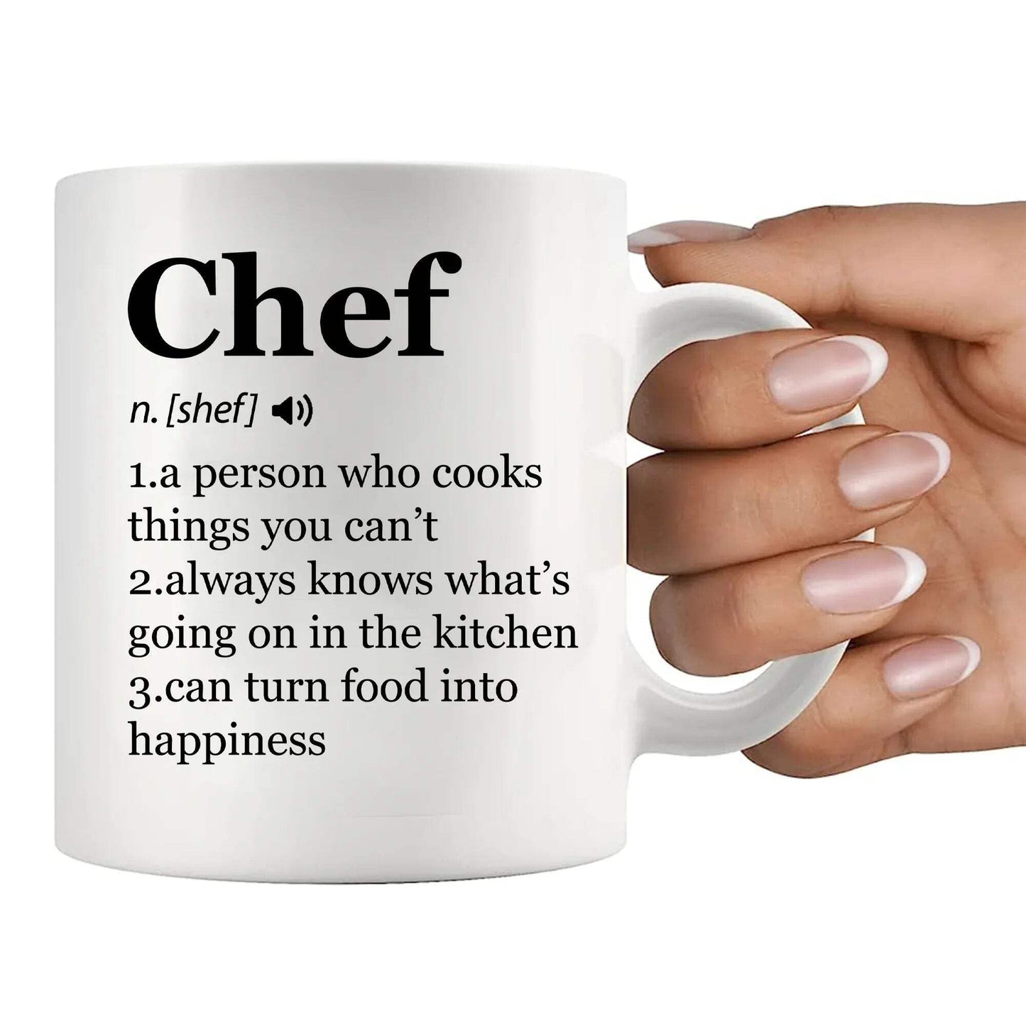 Panvola Chef Definition Mug Chef Gifts Cook Sous Chef Pasty Baker Baking Baking Gifts Culinary Student Teacher Head Chef Cooking Lovers Ceramic Mug 11 oz White