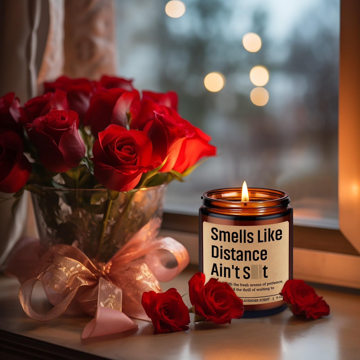 GSPY Scented Candle, Long Distance Relationship Gifts for Him, Her - Gifts for Long Distance Boyfriend, Girlfriend, Couple - Funny Mothers Day, Birthday, Deployment Ideas for BF, GF, Best Friend