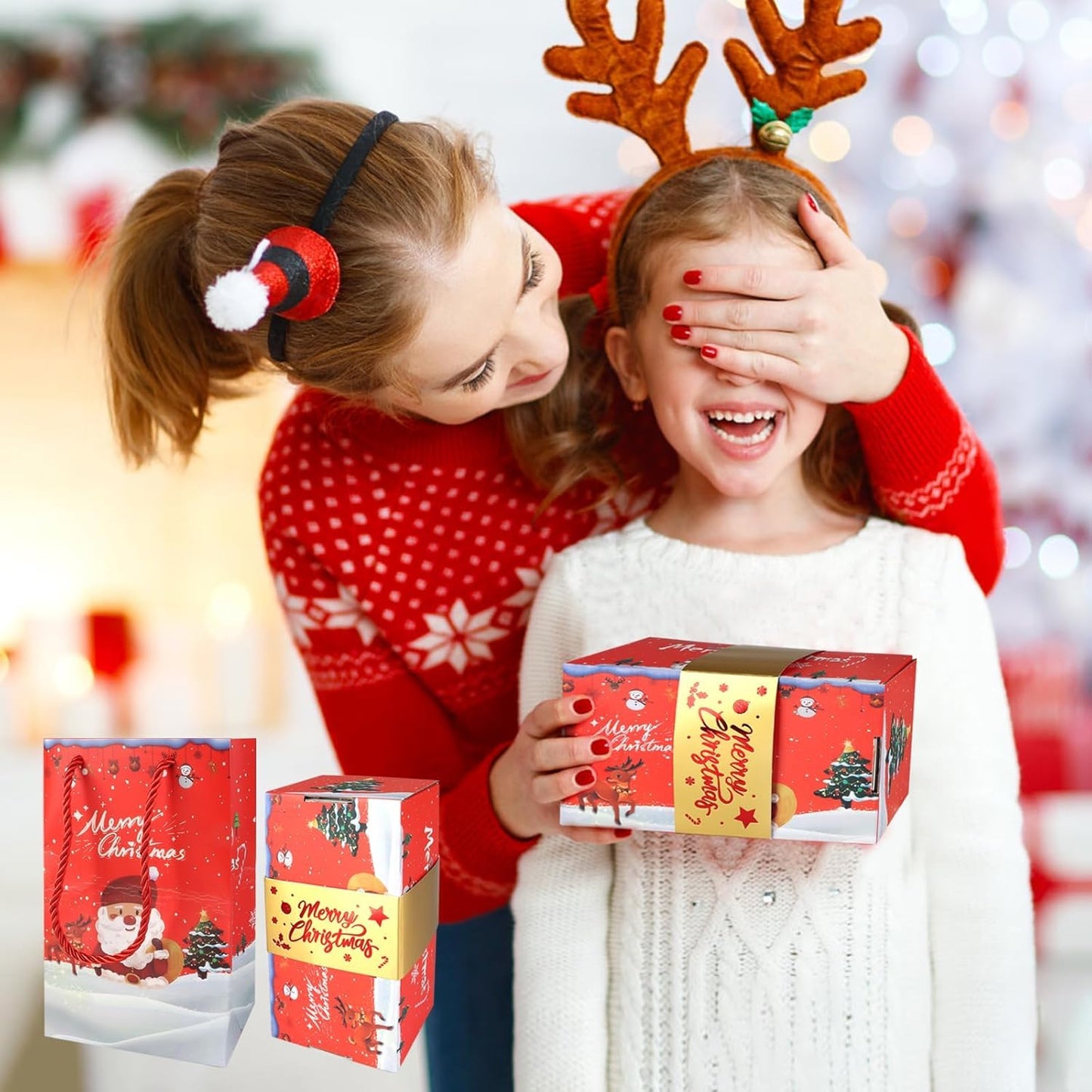Surprise Gift Boxes for Money(18 Bounces), 2025 Newly Folding Pop-Up Explosion Box for Christmas Birthday Anniversary Valentine (Red)
