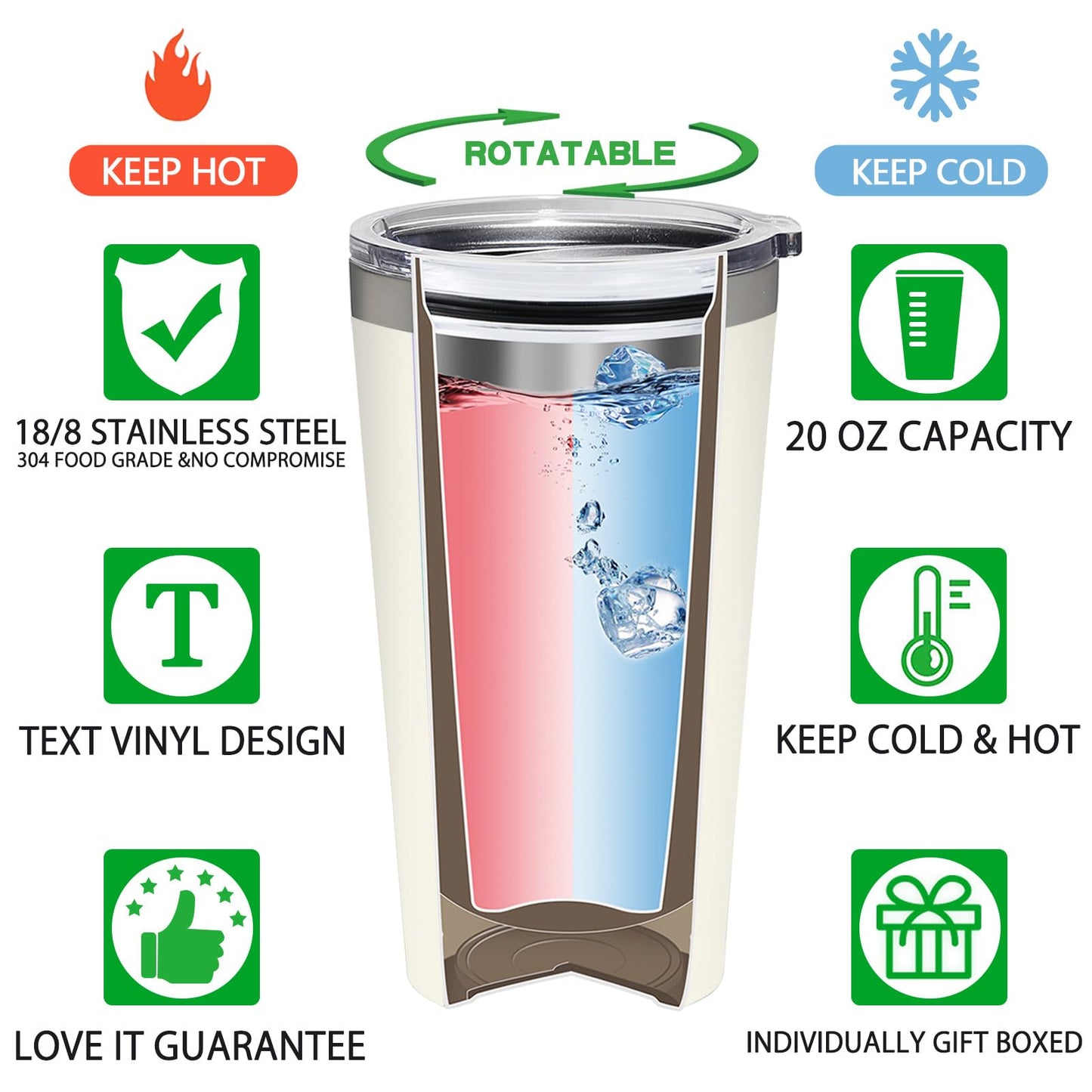 Grifarny Gardening Gifts for Women - Plant Lover Gift - Mothers Day Gifts for Gardeners, Pant Lovers, Garden - Gardening is My Therapy Tumbler Cup 20 oz