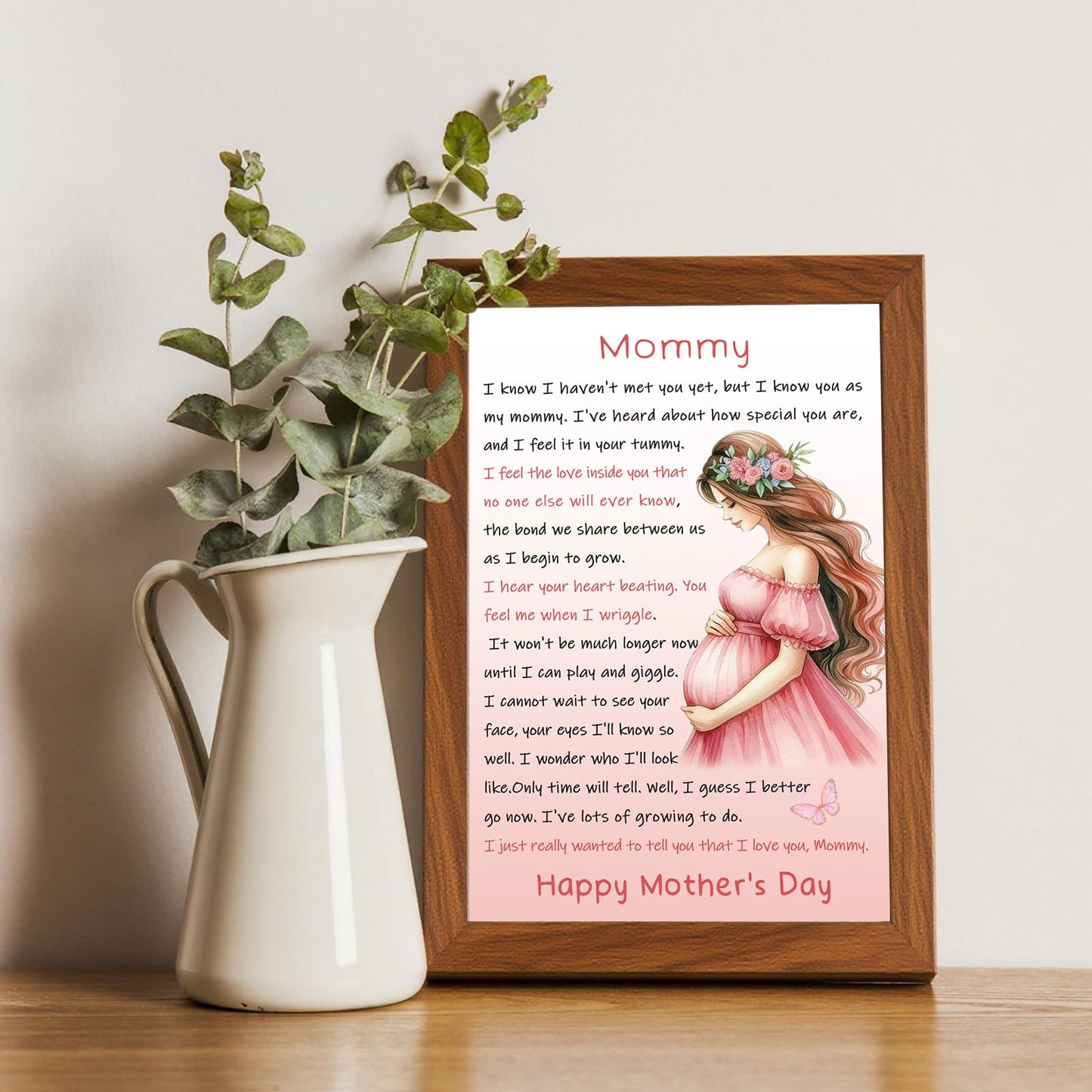 Mother's Day Card for Mother To Be, Mothers Day Card Gift for Mom to Be, Greeting Card for Expecting Mom