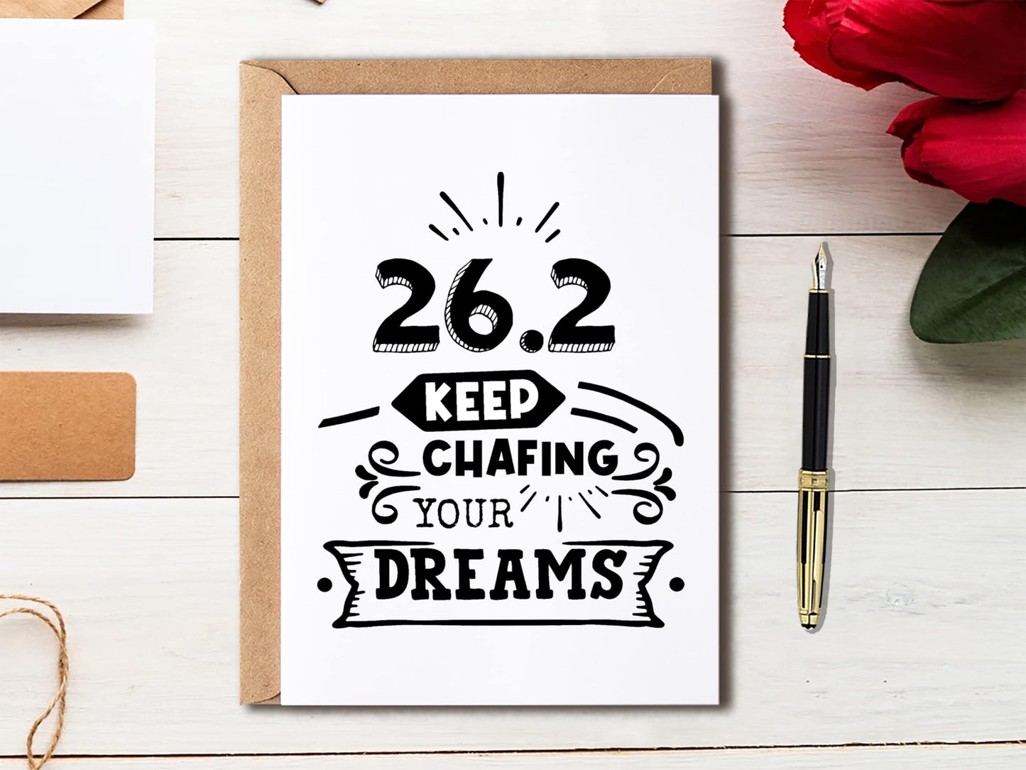 Keep Chafing Your Dreams - Marathon Card Running Gift - Gift For Runner - Runner Gift - Running Gifts Marathon Gift - Runner Gifts