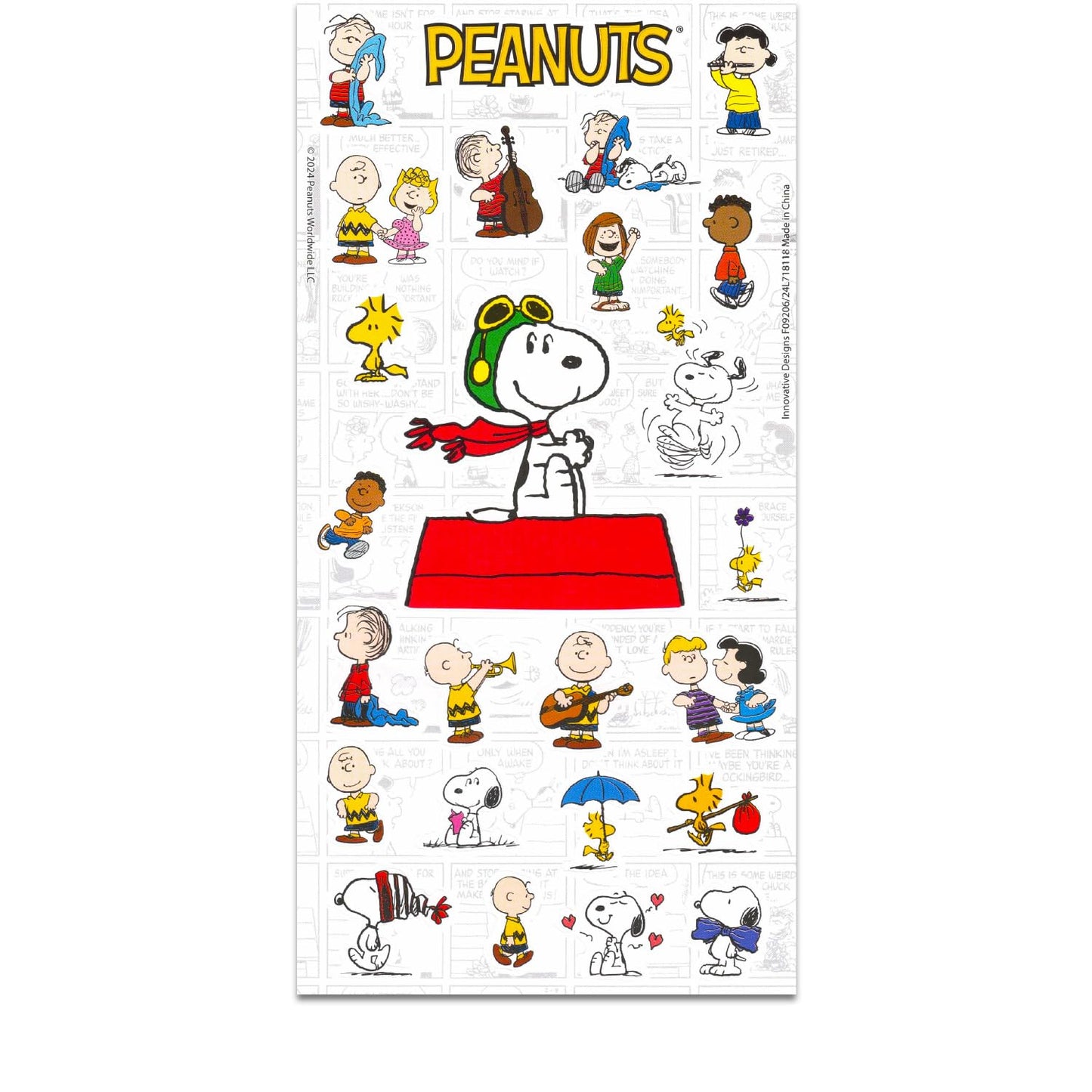Peanuts Pens Gift Set - Bundle with 3 Charlie Brown Pens with Clip Plus Stickers | Peanuts Office Desk and School Supplies