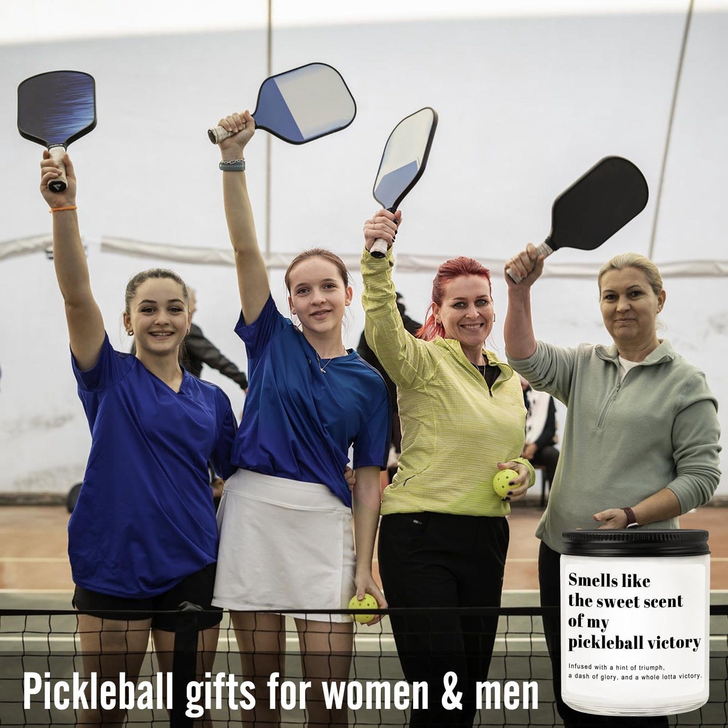 Pickleball Gifts for Women Men, Pickleball Accessories, Lavender Scented Candle - Funny Gifts Pickleball for Lovers, Players, Fans, Sports