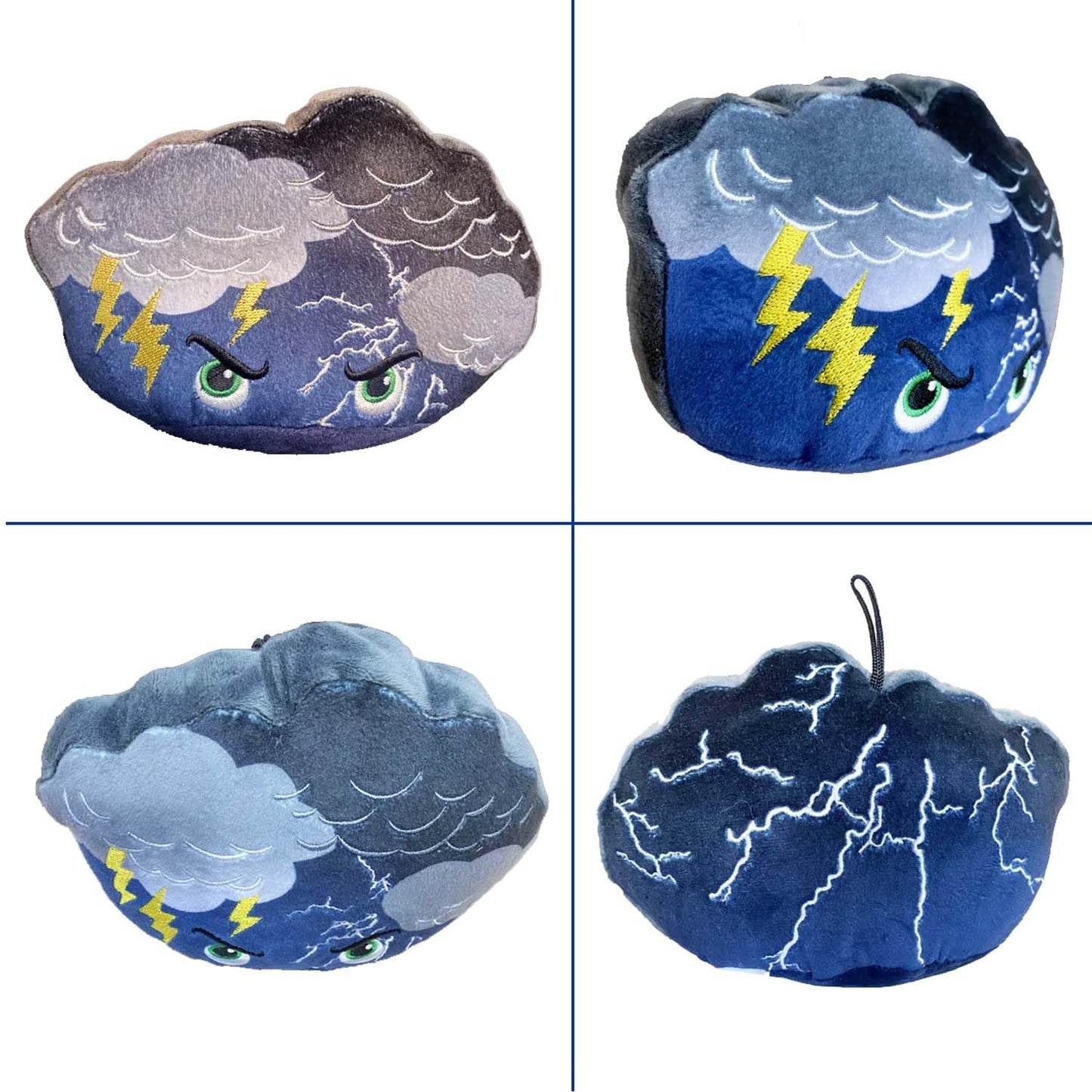 Thunderheads Thunderstorm Plush, Weather-Inspired Educational Soft Collectible with Fact Card for Exploring Earth Science, Gift for Nature Lovers, Storm Chasers, STEM Learning for Families & Friends