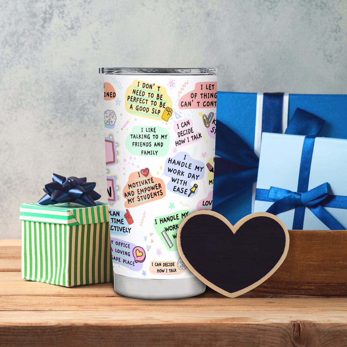 20oz Speech Pathologist Gifts Tumbler, Insulated Stainless Steel Travel Mug, SLP Gifts for Speech Language Pathologist