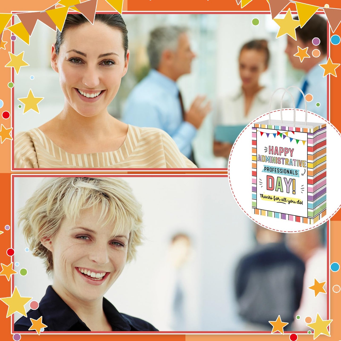 Gilprop 24 Pcs Administrative Professional Day Gifts Admin Assistant Appreciation Gifts Bags Secretary Thank You Party Favors Bags for Women Office Secretary Employee Coworker Birthday Retirement