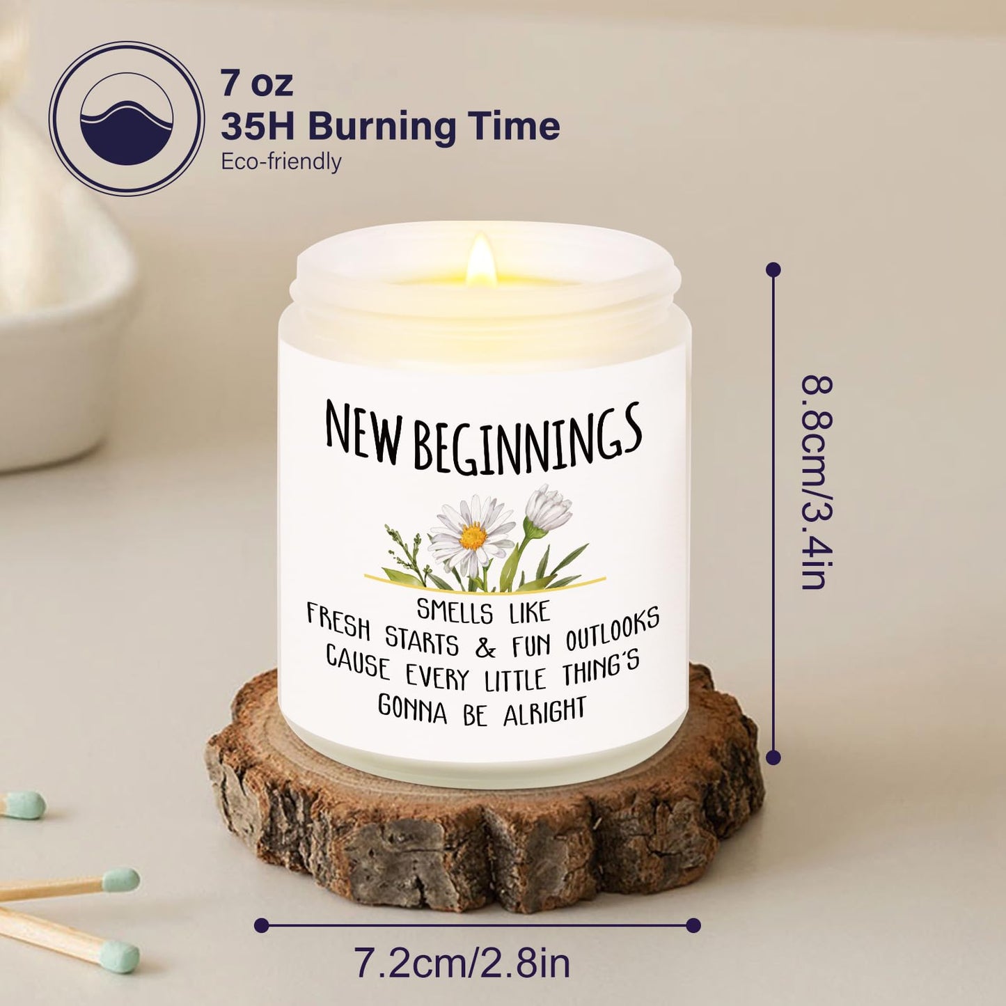 Afterprints Scented Candles - Divorce Gifts for Women, Break Up, Farewell Gifts for Friends Bestie Sister, Divorce Party Decorations, Coworker Leaving Gift