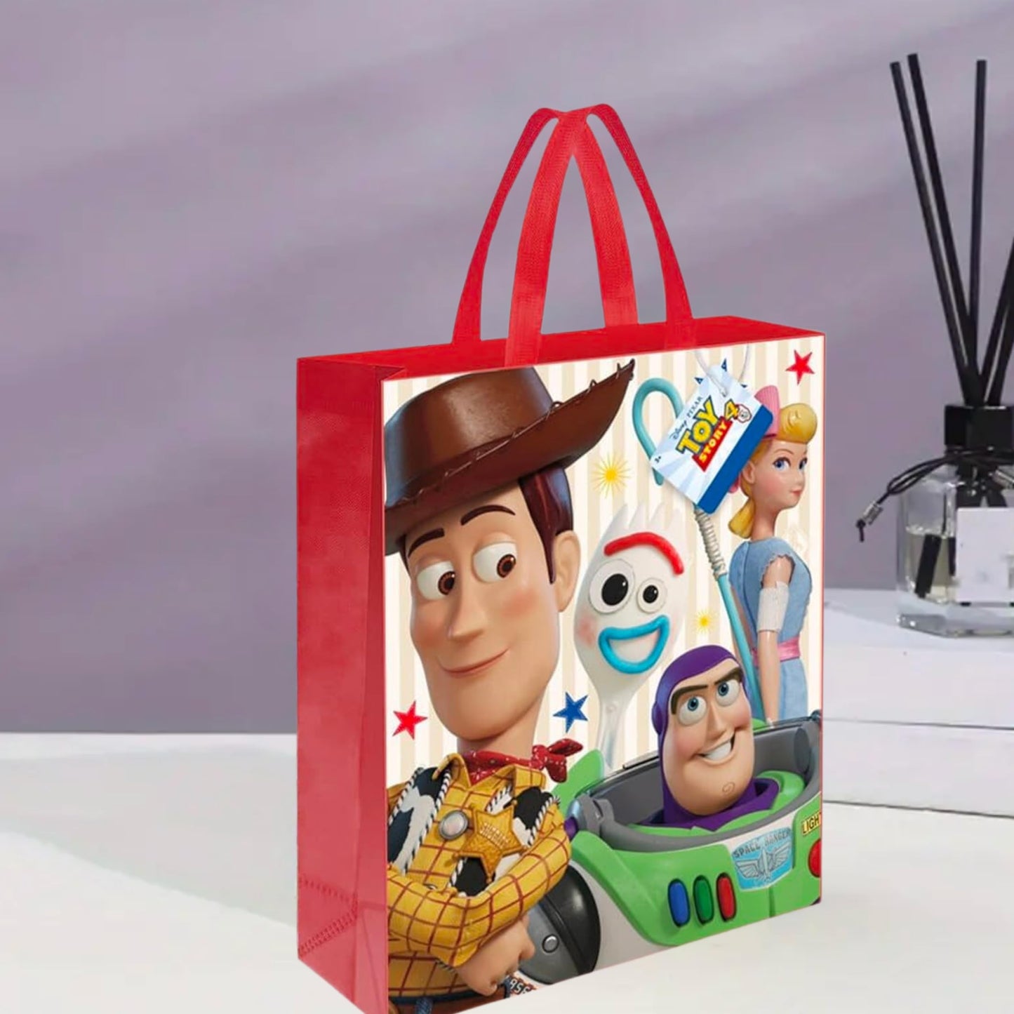 Disney Toy Story 4 Plastic Tote Bag - 13" x 11", 1 Pc