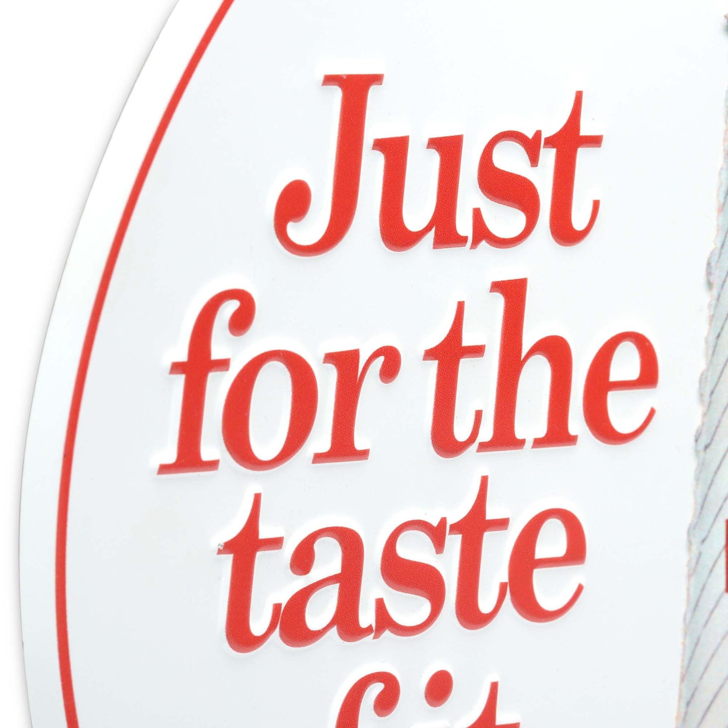 Coca-Cola Diet Coke Just for the Taste Layered Metal Sign - Retro Soda Wall Decor for Home or Man Cave