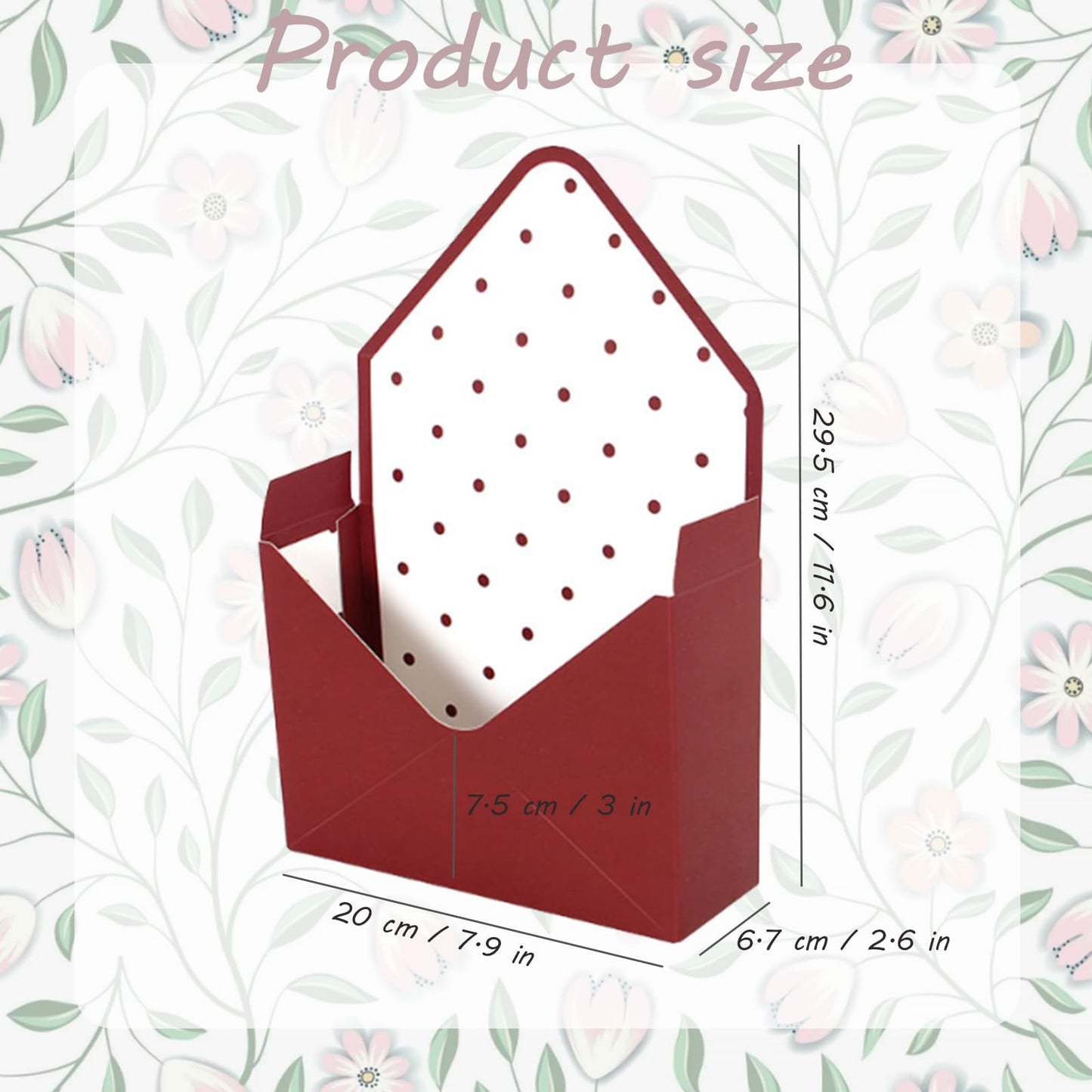 Florist Bouquet Envelope Boxes Mixed Style Flower Bouquet Packaging Gift Paper Boxes Gift Wrapping Envelope Handbag for Valentine's Day, Mother's Day, Birthday Party Decoration Supplies 4 Pcs