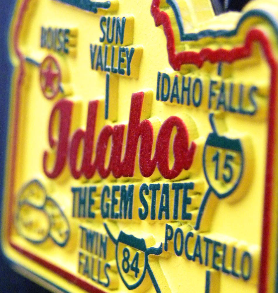 Florida State License Plate Magnet by Classic Magnets, 1.9" x 3.8", Collectible 3D Rubber Vintage-Style Souvenirs and Gifts Made in the USA