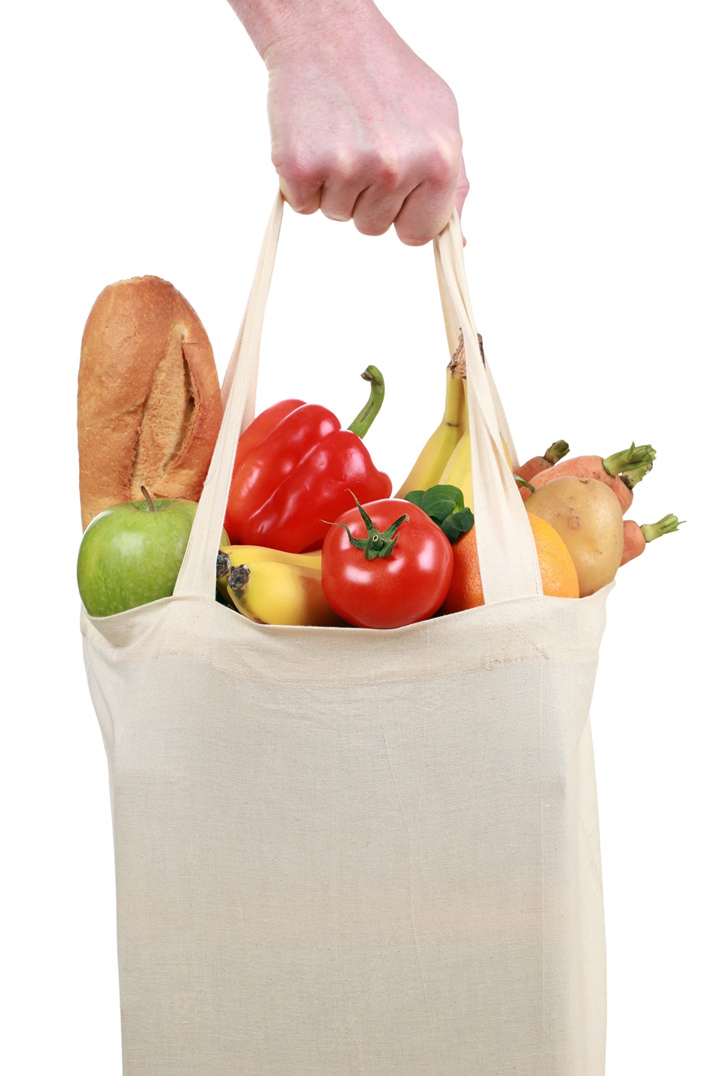 GiftExpress 13 x 11 Inch Pack of 26 Canvas Tote Bag Bulk, Cotton Totes for Embroidery, Crafting Bags, DIY Projects, Bridesmaids Totes, Reusable Grocery Shopping Bags, (26 Pack)