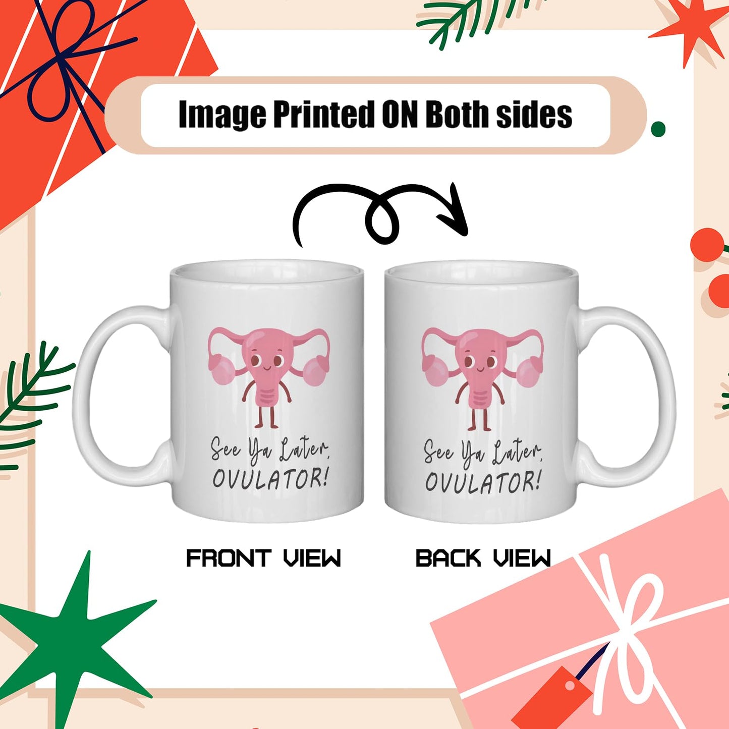 NATSUNO Hysterectomy Gifts,Hysterectomy Recovery Gifts,Hysterectomy Mug,After Hysterectomy Must Haves,See Ya Later Ovulator Mug Cup,Hysterectomy Recovery Gifts,Uterus Gifts,Friend Gifts For Women