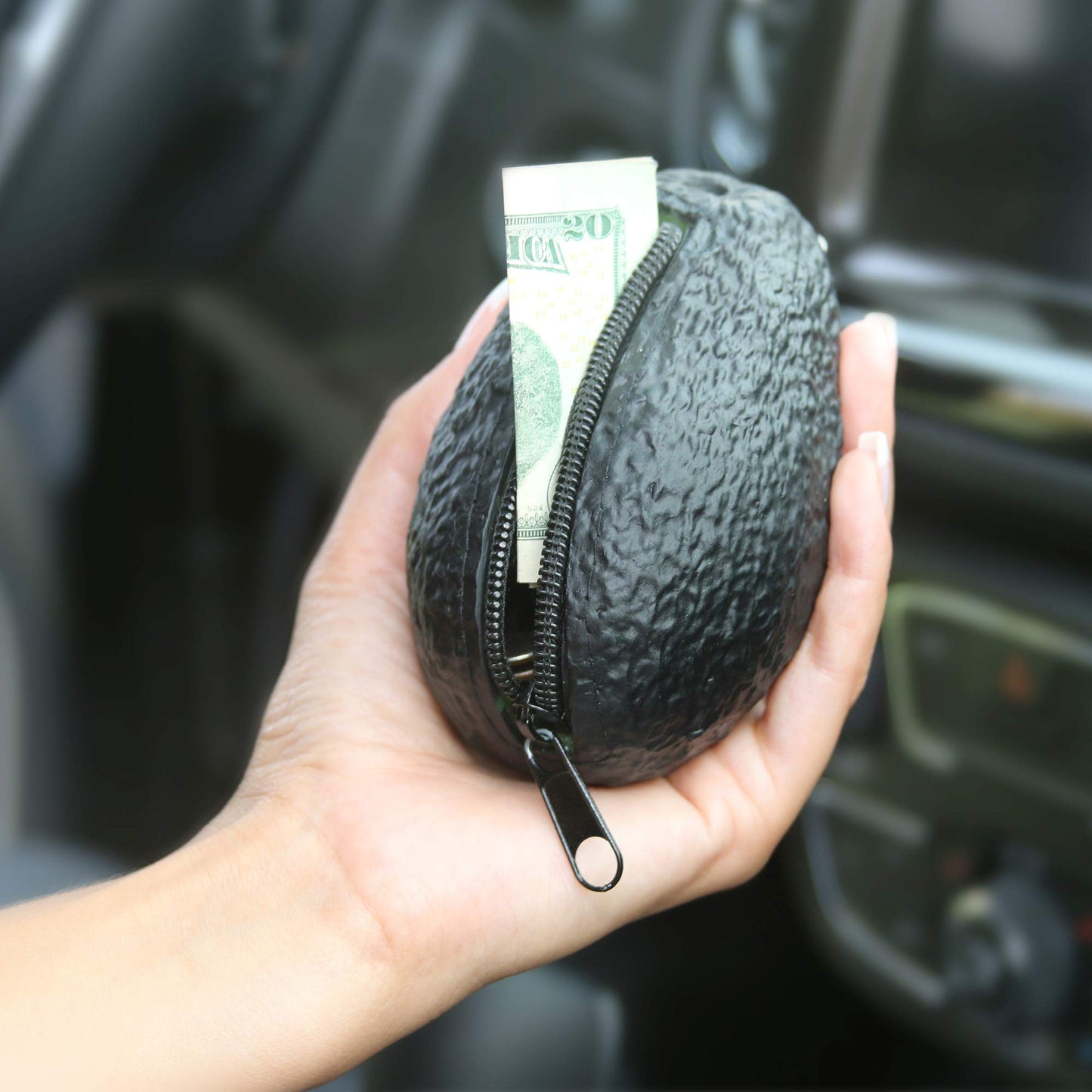 Avocado Coin Purse Pouch | Realistic Looking Wallet | Funny Novelty Gifts For Avocado Lover | Avocado Decor Decorations Accessories