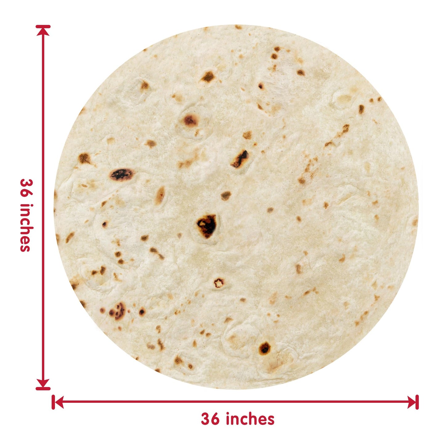 Jorbest Burrito Tortilla Swaddle Blanket Gifts for Baby Toddler Newborn, Tortilla Baby Blanket Funny Gifts for Baby Shower Boys Girls, Food Taco Blanket 285 GSM Flannel Blanket (Yellow, 36 inches)