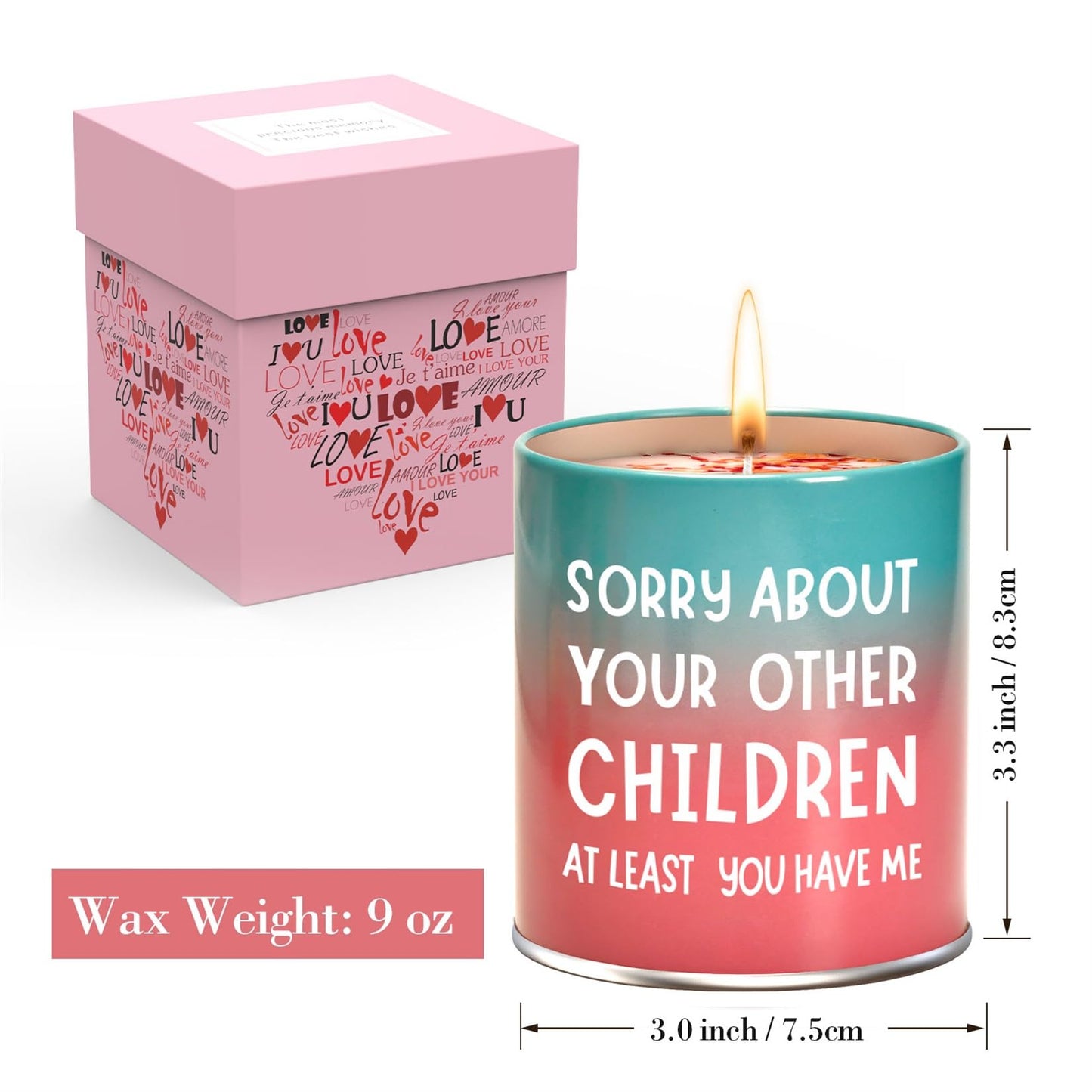 Christmas Birthday Gifts for Mom from Daughter Son Kids, Stocking Stuffers Mothers Day Gifts for Mom, Funny Gift Ideas, Anniversary Mother Presents,9oz Scented Candles