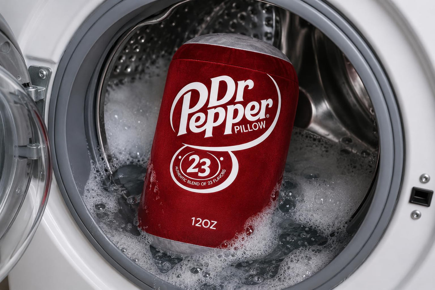 Dr Pepper Pillow Plush, Soda Can Shaped Throw Pillow, Funny Food Plush Cushion, Soft Decorative Pillow for Couch Bed Office, Funny Pillow for Any Occasion, Cute Aesthetic Room Decor for Kids & Adults
