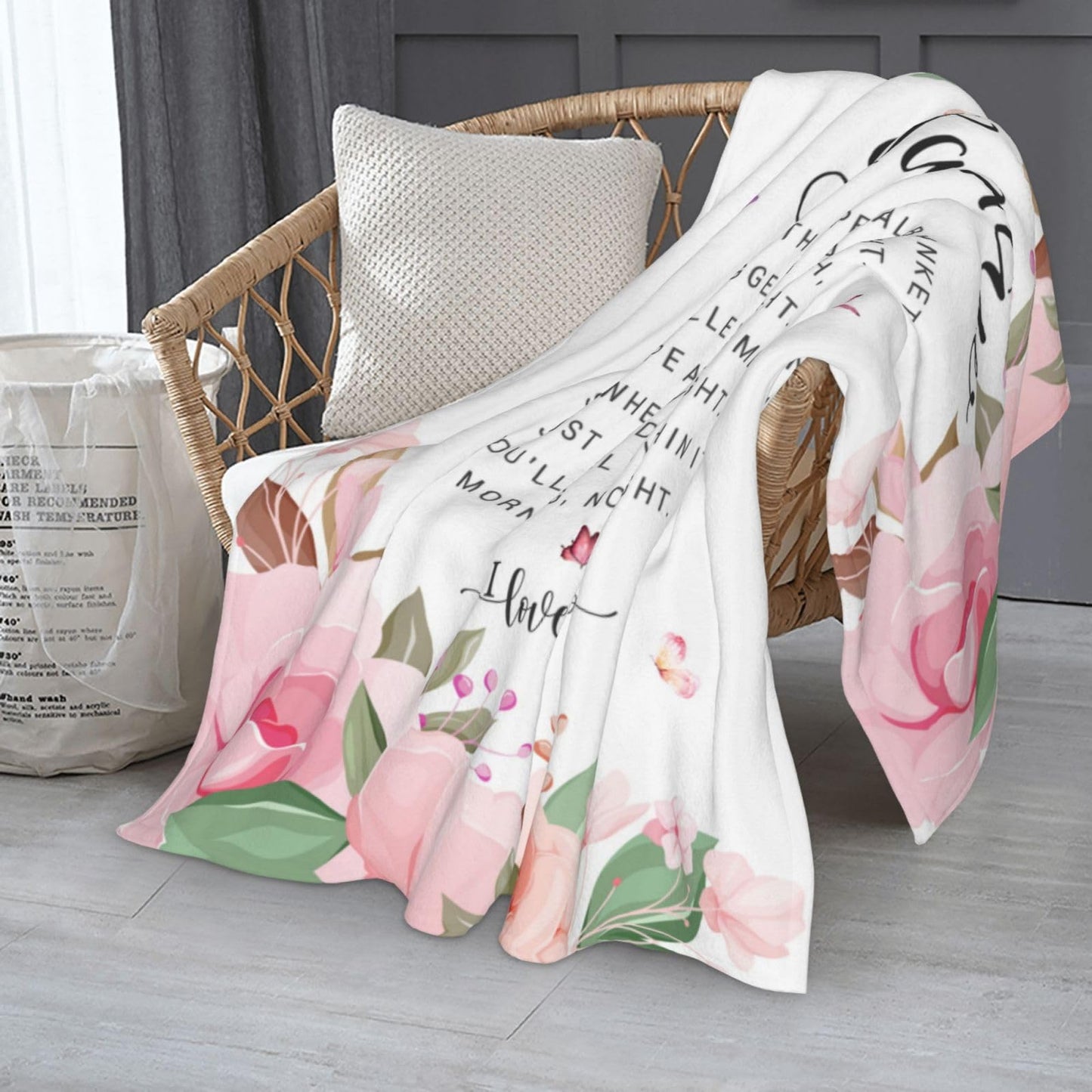 Mamaw Gifts, Gifts for Mamaw Blanket, Mamaw's Birthday Gift from Grandchildren Grandkids, Best Mamaw's Ever Gift for Grandma Retirement Throw Blanket 60x50 Inch