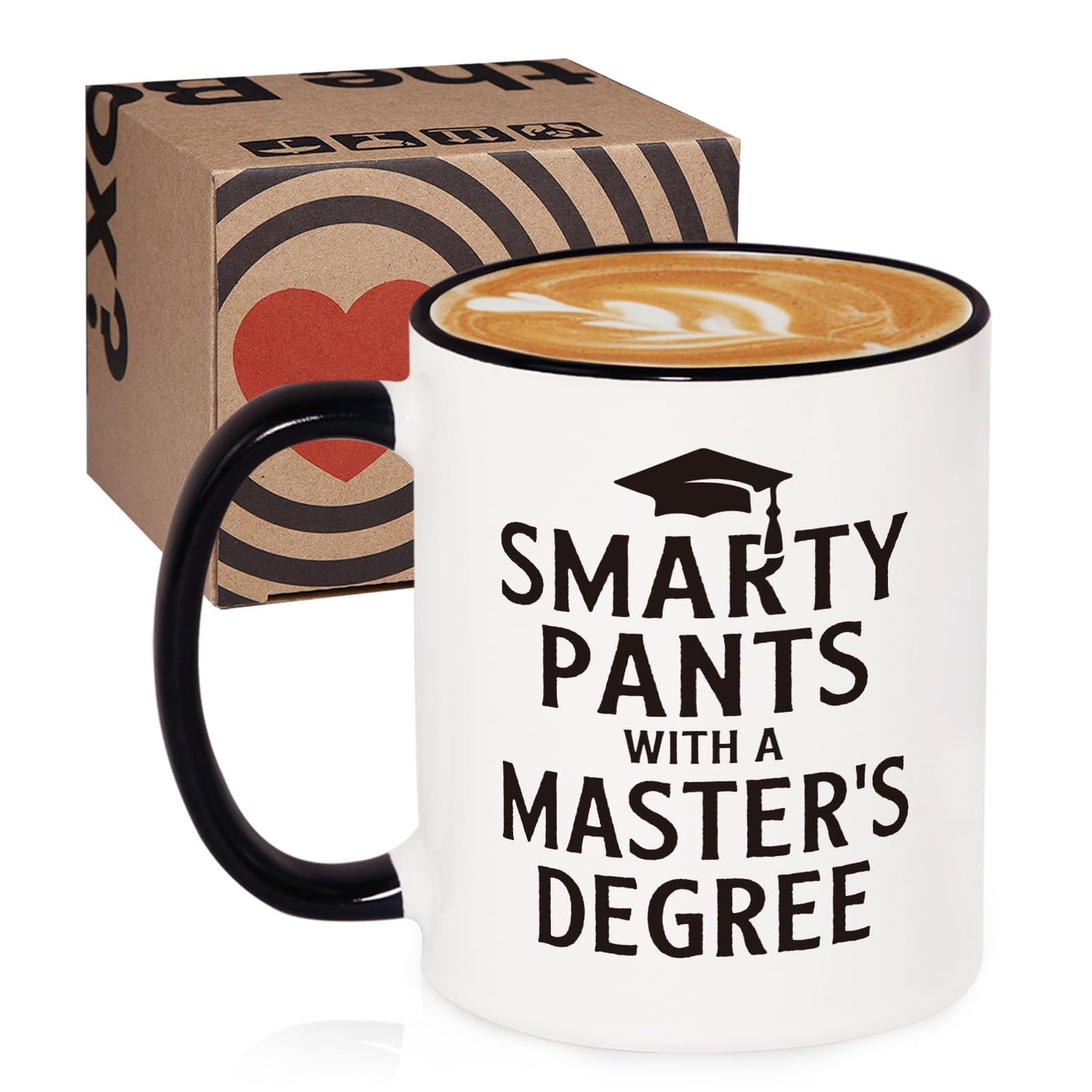 Petalsun Masters Degree Graduation Gifts, Funny Masters Degree Mug, Graduation Gift for Her, Him, Graduates, Grad Gift for Women, Men, Masters Graduation Decorations, 11oz